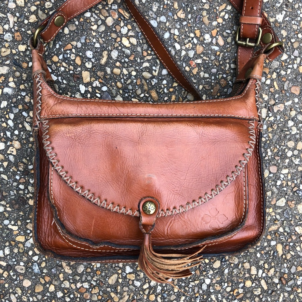 Patricia Nash camila cross body tan heritage